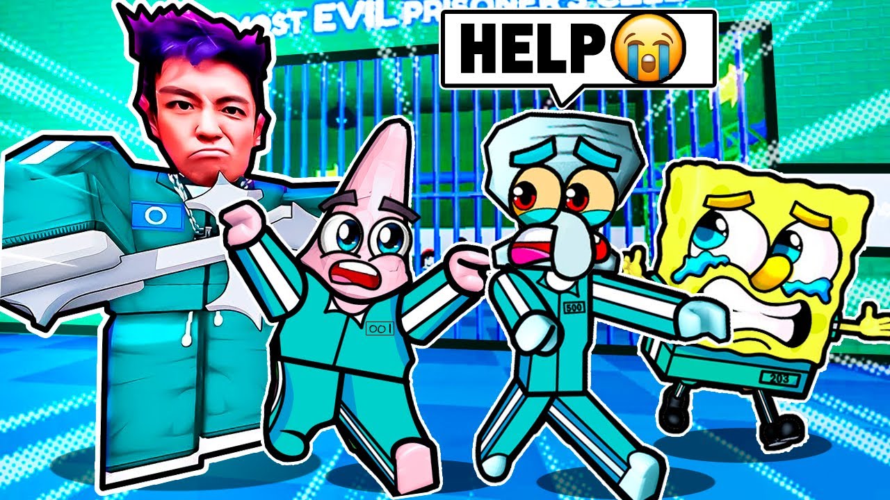 Escape Squid Game THANOS PRISON in Roblox!!