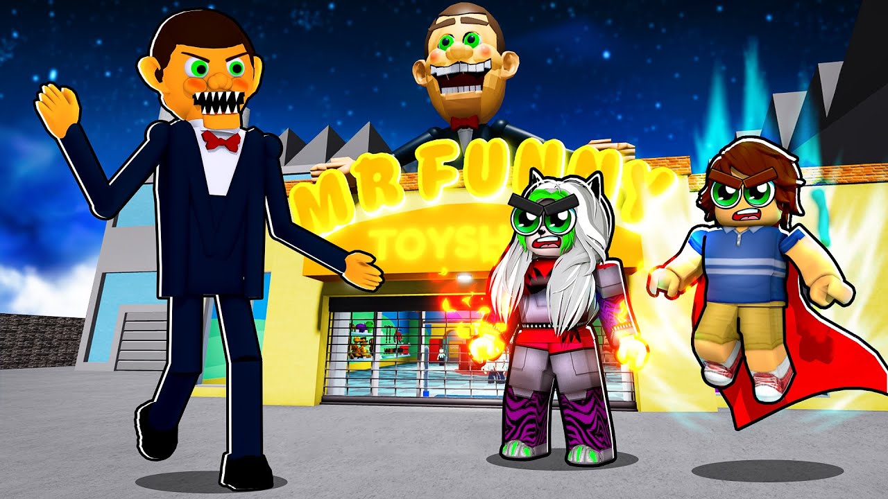 Escaping Mr Funny Dummy's Toy Factory WITH SUPER POWERS in Roblox