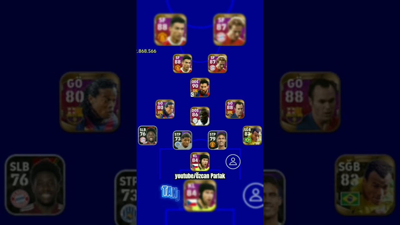 Eski kadrom ne hale gelmiş 😞 Efootball 2022 Mobile #pesmobile #pes #shorts #efootball