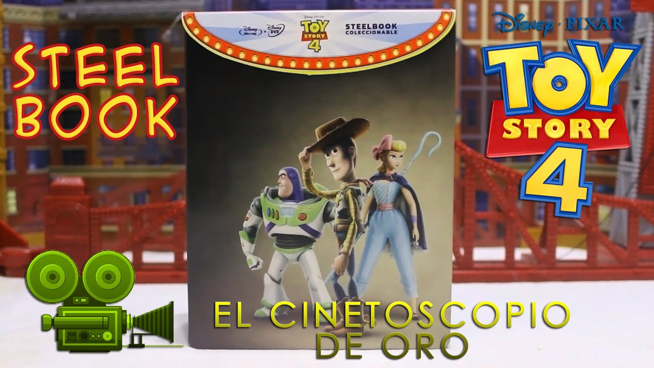 (ESPAÑOL) Blu-Ray TOY STORY 4 Blu-ray + DVD SteelBook Reseña Review
