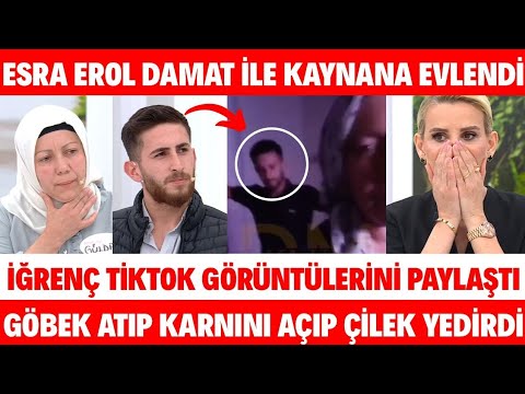 ESRA EROL DAMAT İLE KAYINVALİDE DÜĞÜN GÖRÜNTÜLERİ GÖBEK ATTILAR DAMADINA SARILIP HAMİLEYİM DEDİ AŞK
