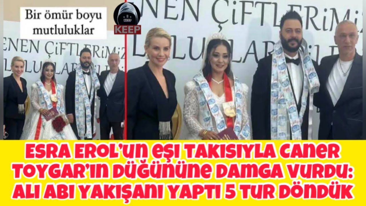 Esra Erol’un eşi takısıyla Caner Toygar’ın düğününe damga vurdu: Ali abi yakışanı yaptı 5 tur döndük