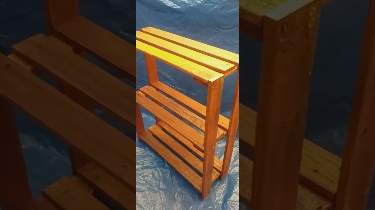 Estante organizadora multiuso de palete.