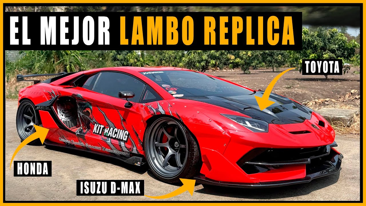 Este LAMBORGHINI es una REPLICA hecho con partes de AUTOS BARATOS