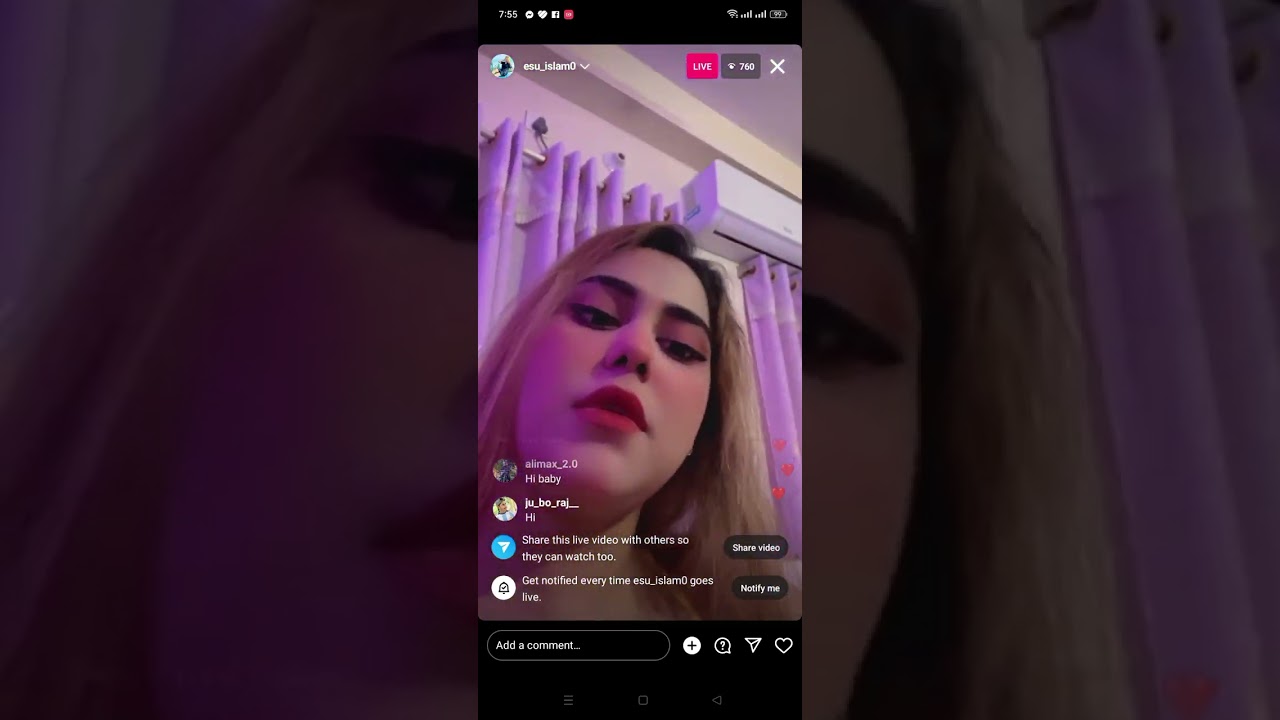 esu islam diba moni live instragram