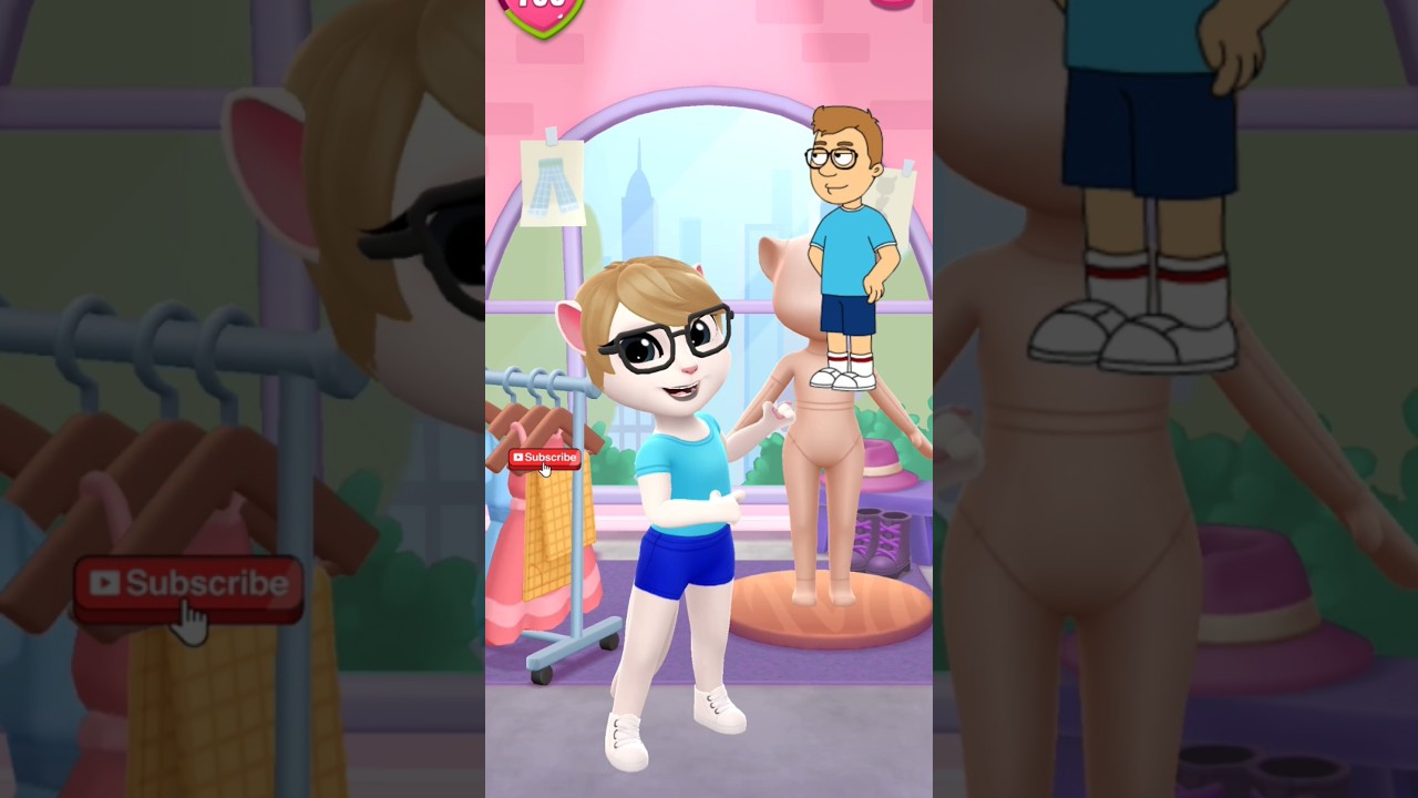 Ethan Gelfand ➕ Cosplay Makeover My Talking Angela 2 #shorts #angela2