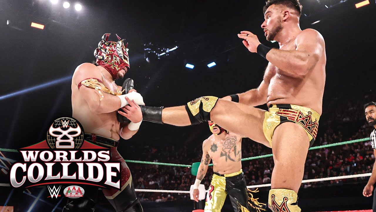 Ethan Page vs. Je’Von Evans vs. Rey Fenix vs. Laredo Kid: Worlds Collide 2025 highlights