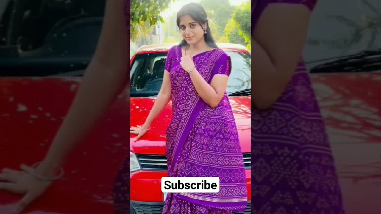 ethirneechal serial aathirai beautiful photos in saree #vijaytv #suntv #serial #actress #cinema