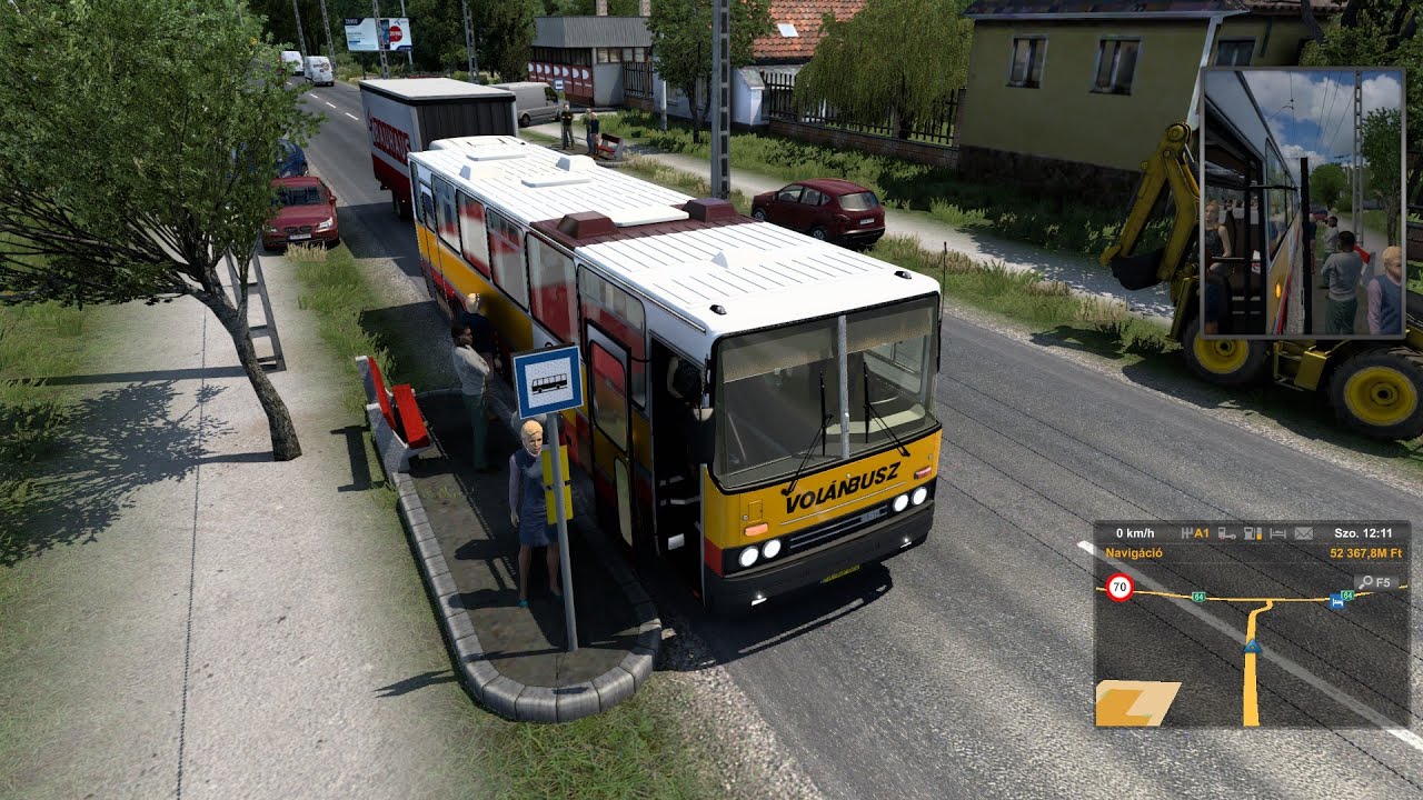 ETS 2 - Hungary Map -  IKARUS 256 - Dég - Mezőszilas - Simontornya - Cece - Dunaföldvár - Game 1080p