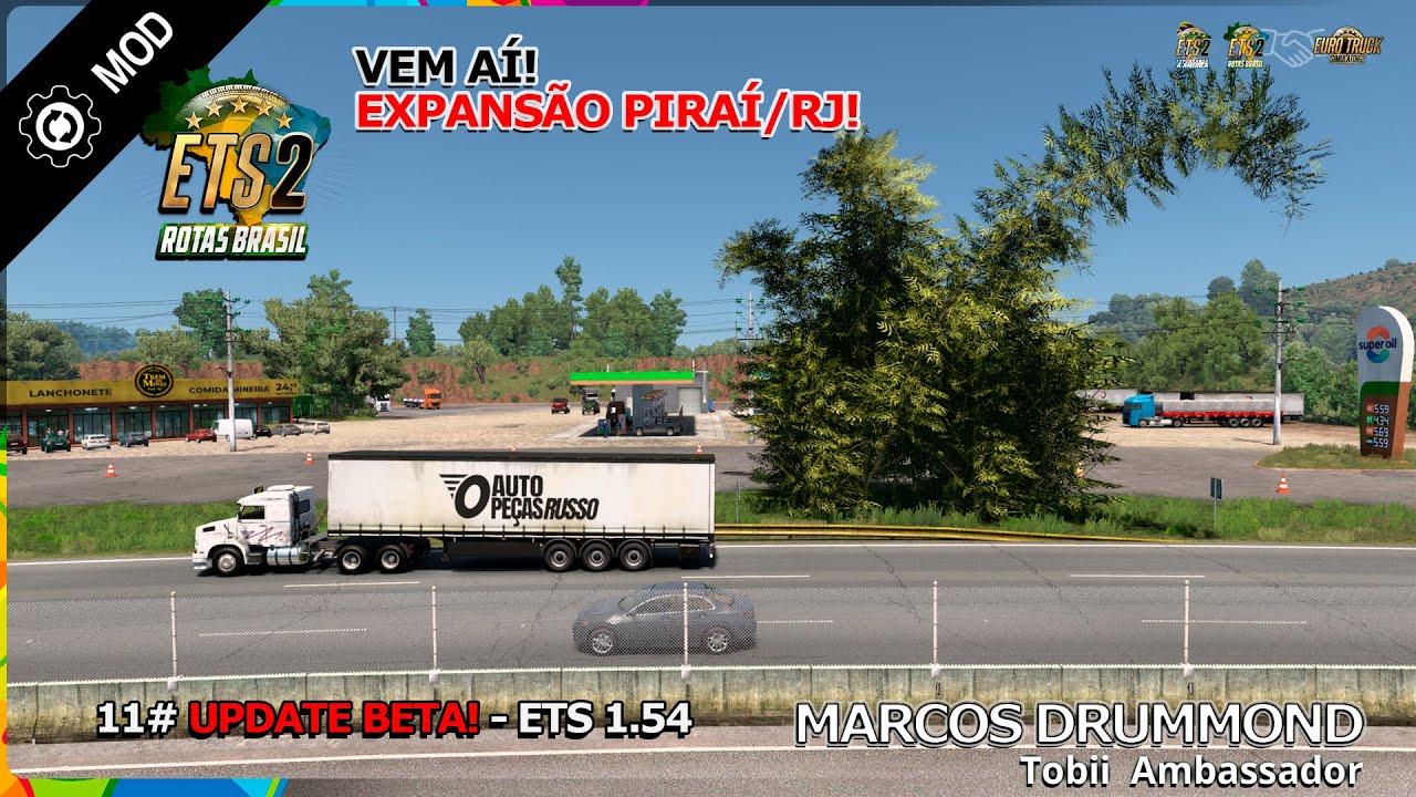 ETS 2 BRAZIL ROUTE MAP - NEW BETA!!! Piraí Municipality Expansion - Exploring the New Expansion!