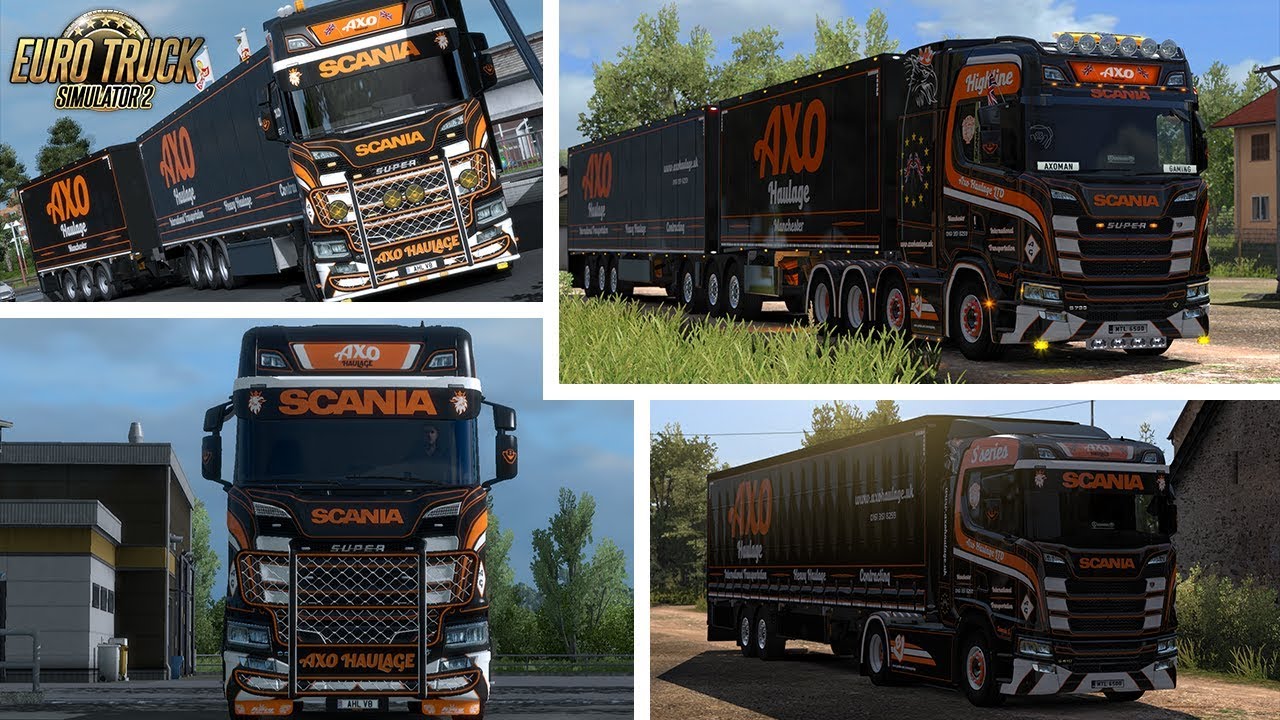 ETS2 [1 32] - Scania S Axo Haulage VTC Skinpack - Official Promo