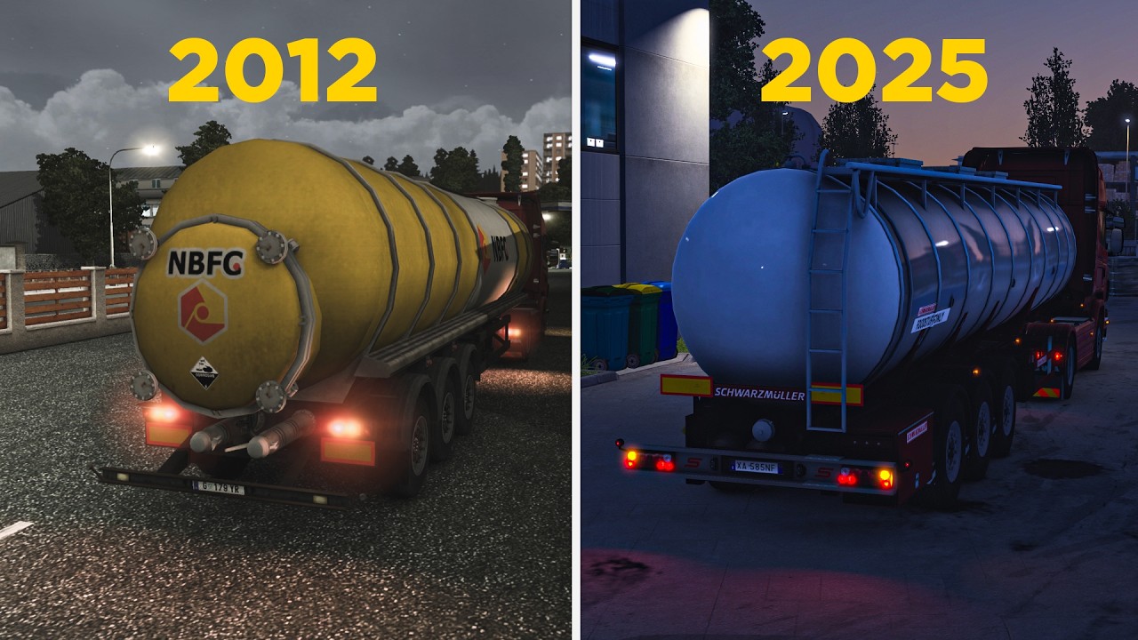 ETS2: 2012 vs 2019 vs 2025