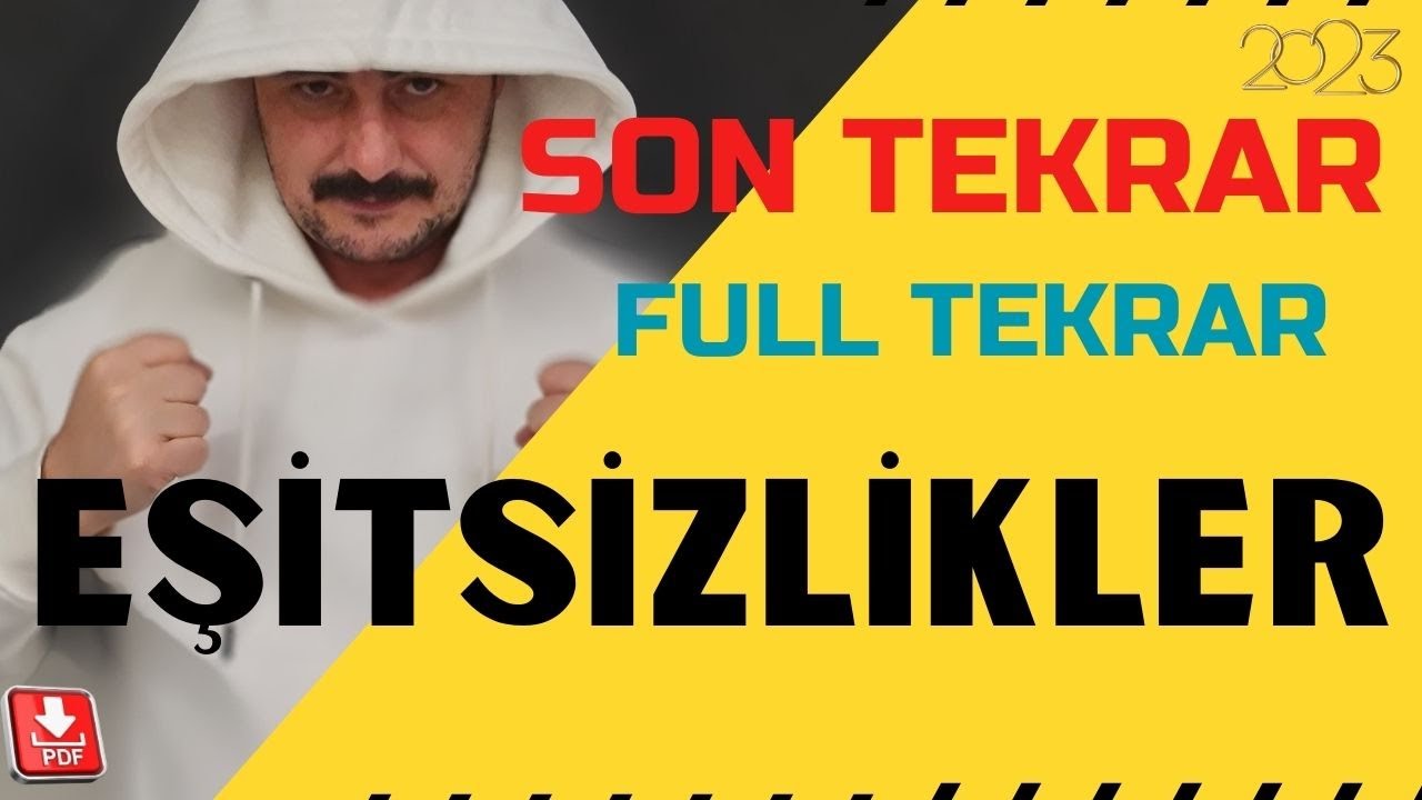EŞİTSİZLİKLER Full Tekrar | ikinci Dereceden Denklemler Son Tekrar 1 | AYT Matematik Tekrar