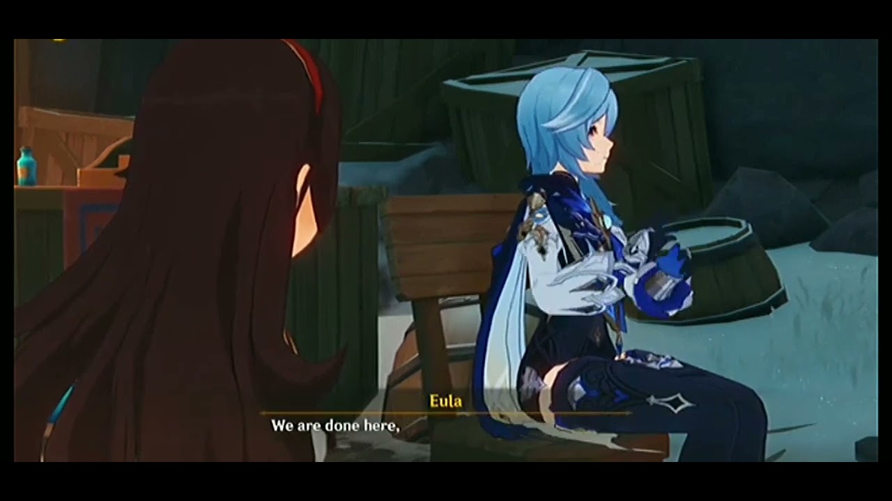 eula and amber being gay for 4 minutes and 45 seconds