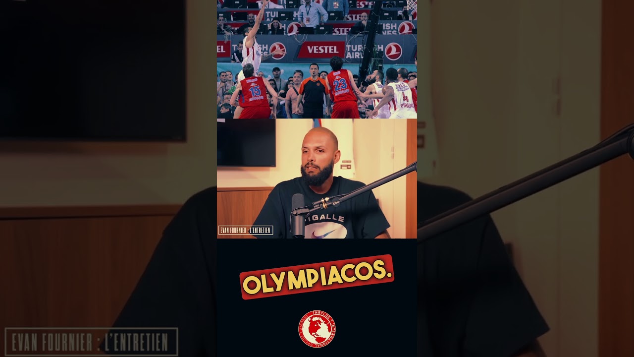 EVAN FOURNIER 🇫🇷 ON HIS CONNECTION WITH OLYMPIACOS & BANTER WITH MATHIAS LESSORT 🔥 #olympiacosbc