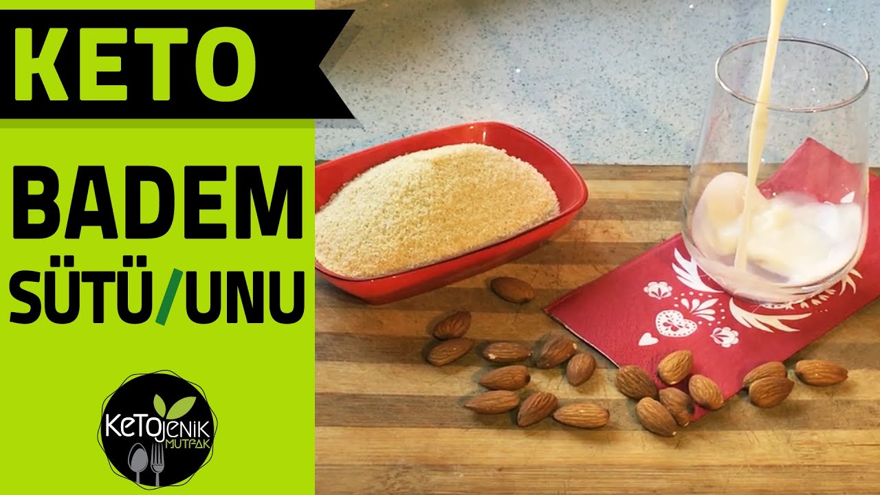 EVDE BADEM UNU VE BADEM SÜTÜ YAPIMI | HOW TO MAKE ALMOND MILK AND ALMOND FLOUR vegan nut milk recipe