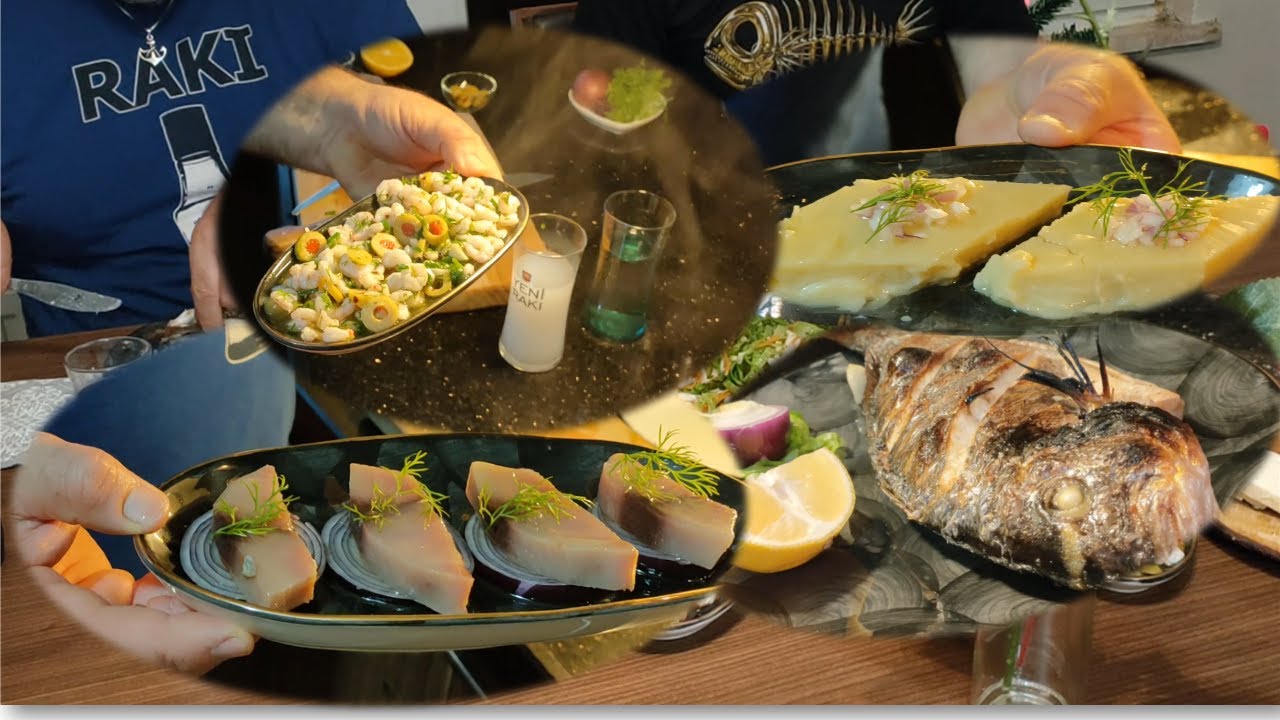 Evde Rakı Balık Karides Meze Sohbet