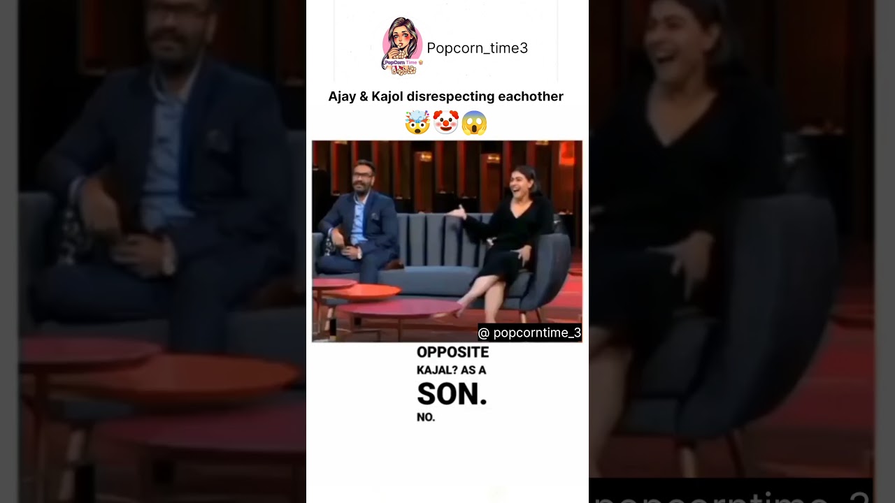 Even Karan is shocked 😱🤡 #kajol #bollywood #koffeewithkaran #ajaydevgan