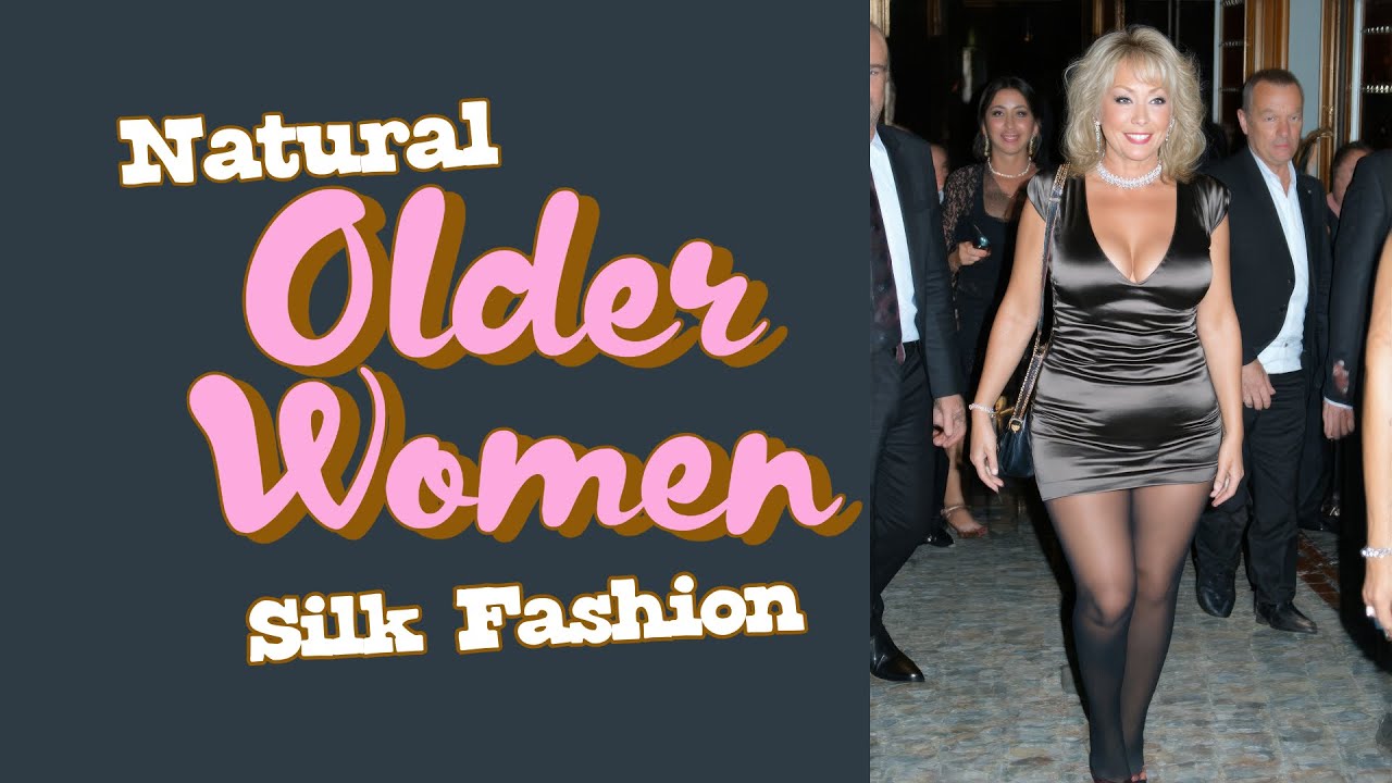 Evening wear for mature women - Silk Fashion #mature #stockings #fashion