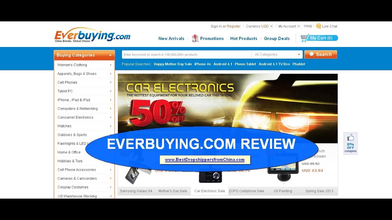 Everbuying.com Review - Best Dropshippers and Wholesaler from China
