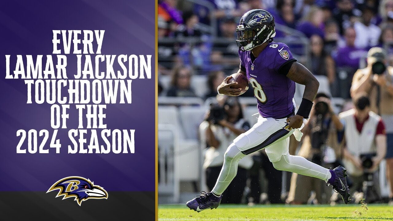 Every Lamar Jackson Touchdown of 2024 Season | Baltimore Ravens