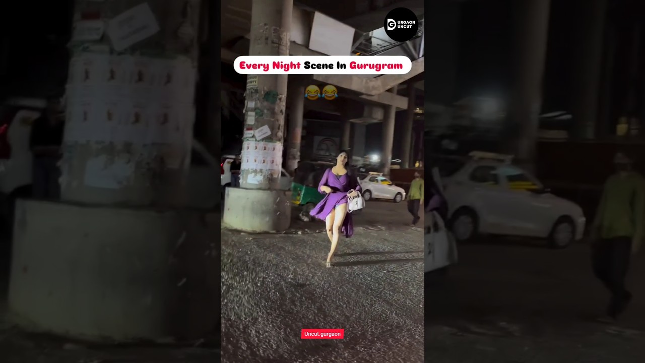 Every Night Scene In Gurgaon #gurgaon #shorts #short #yt #ytshorts