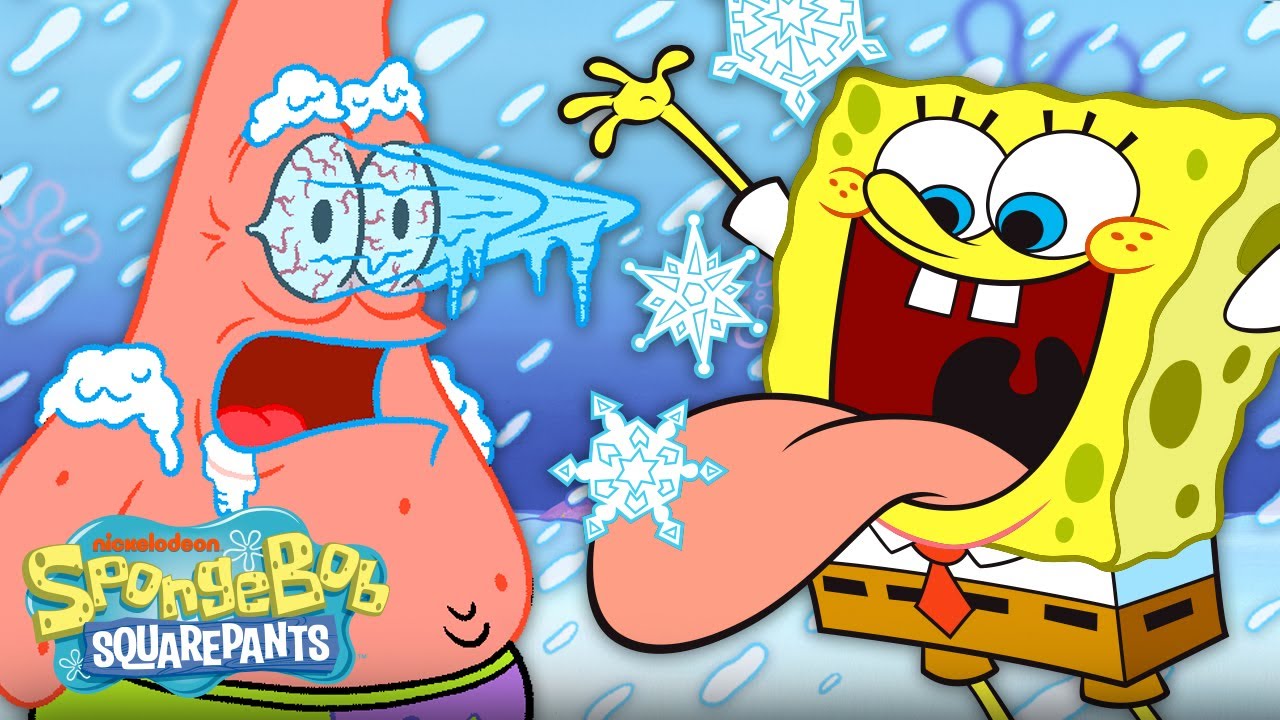 Every Time It Snows in Bikini Bottom! ❄️ | SpongeBob
