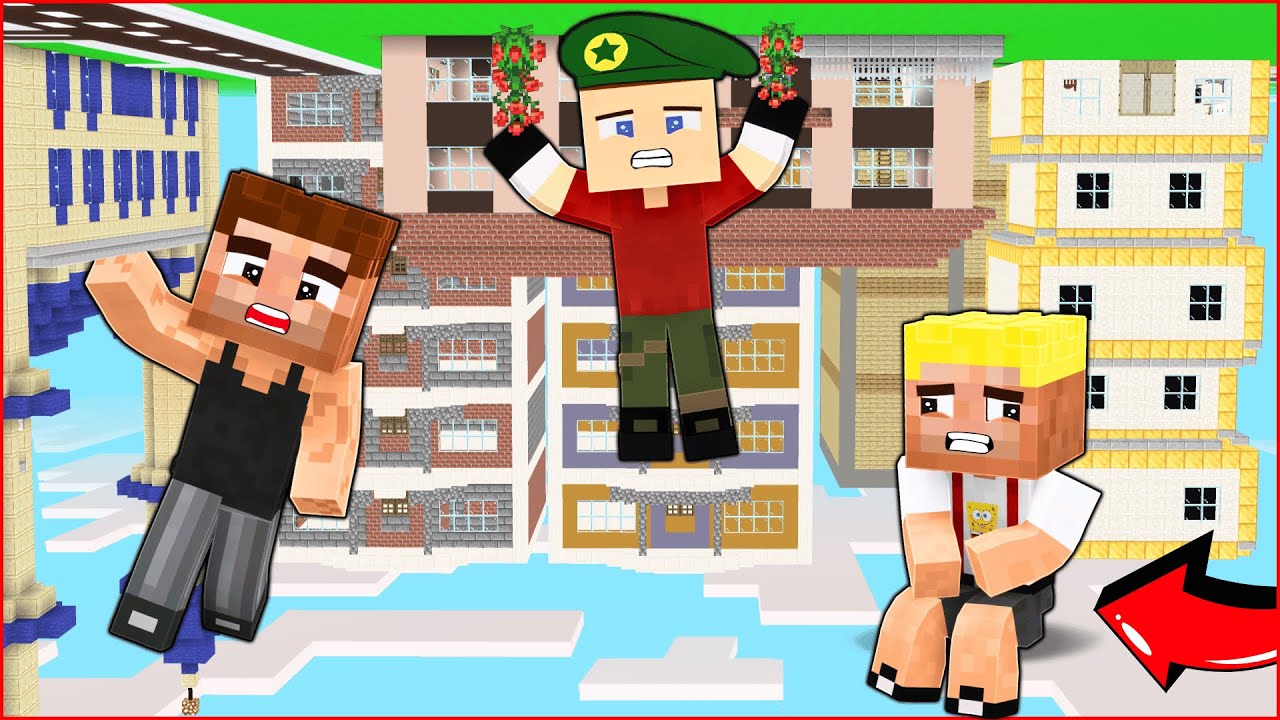 EVERYTHING IN THE CITY HAS BEEN TURNED UPWARDS! 😱 - Minecraft