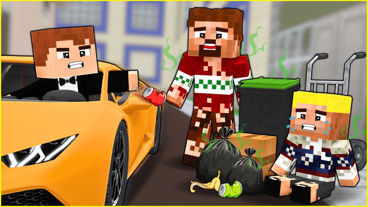 EVERYTHING TURNED REVERSE AND THEN HE BECAME POOR! 😱 - Minecraft
