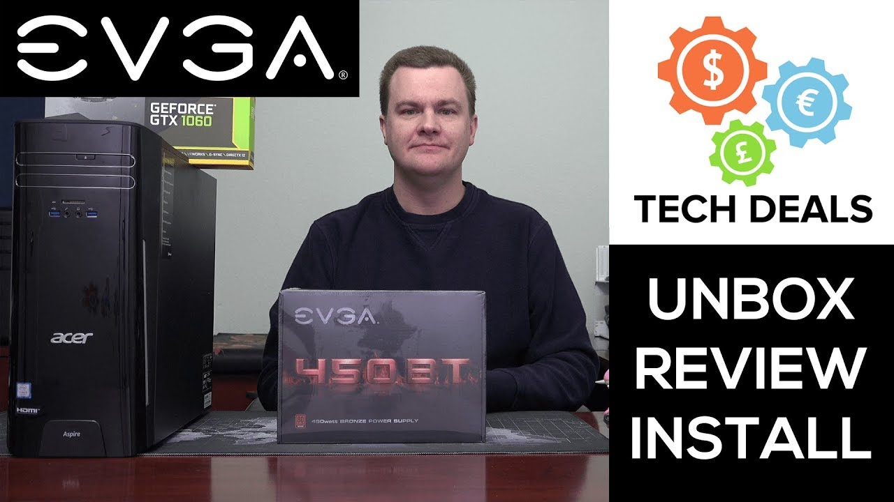 EVGA 450BT - 80+ Bronze Power Supply - Review + Install Guide