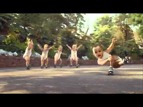 Evian Water baby commercial