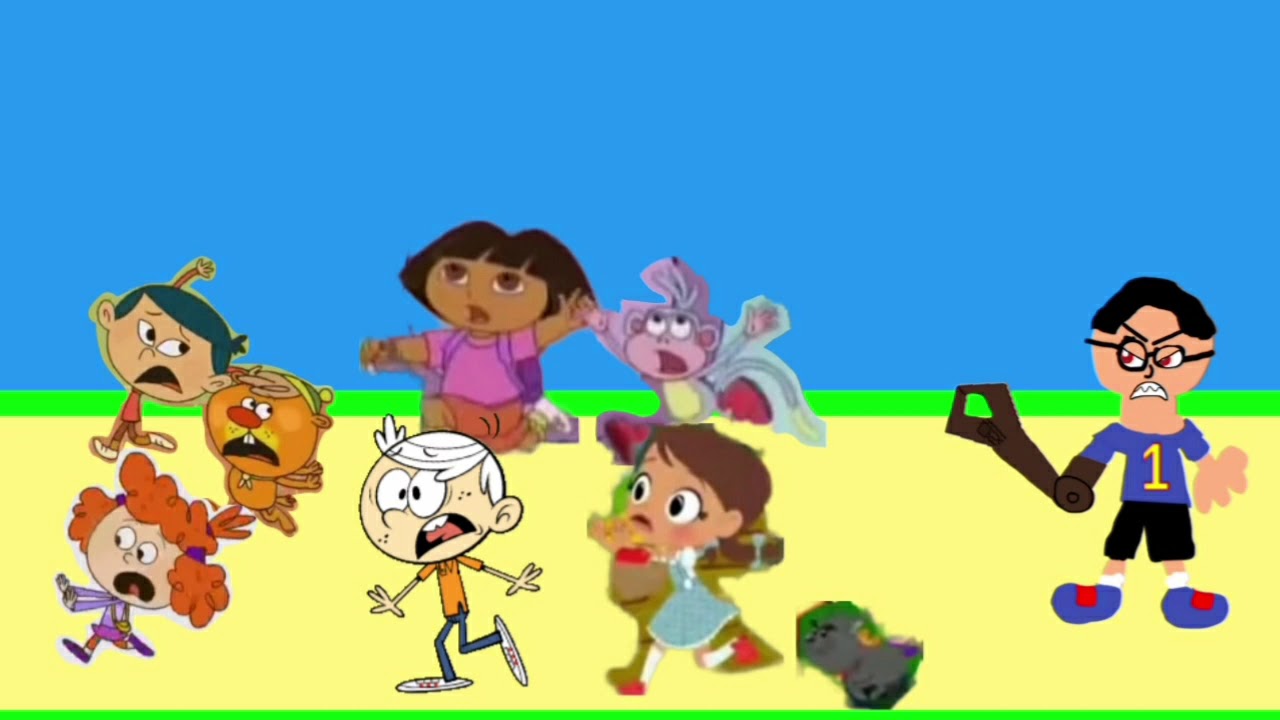 Evil Jc chasing Thomas' Special Friends