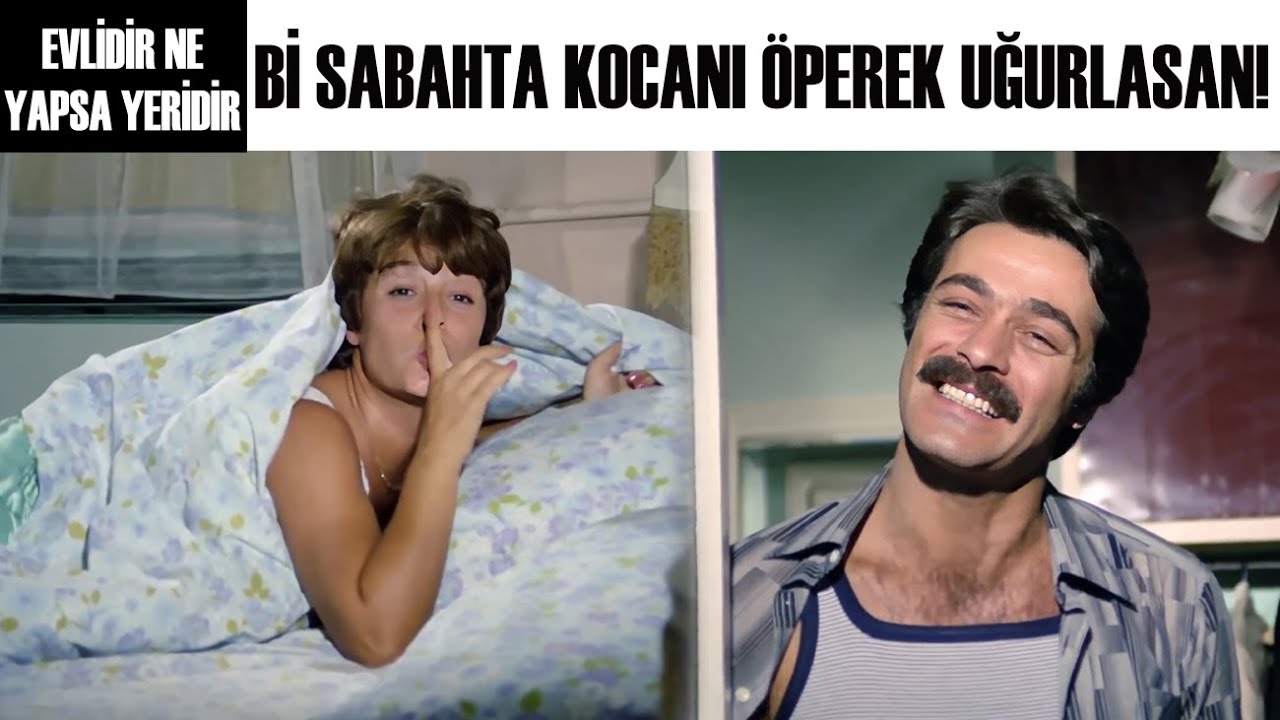 Evlidir Ne Yapsa Yeridir Türk Filmi | Mecnun İşe Giderken Leyla Uyuyunca Kavga Çıkıyor