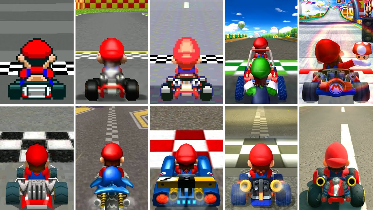 Evolution of All Tracks in Mario Kart (1992 - 2025)