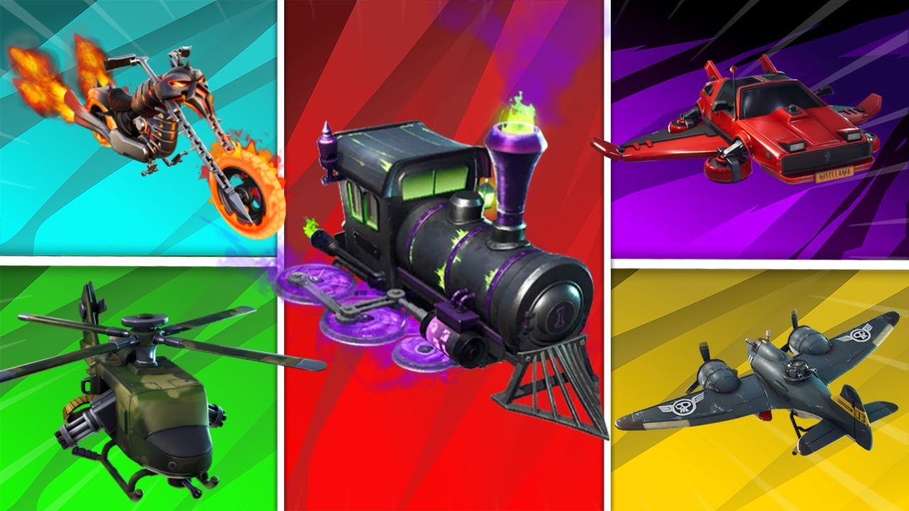 Evolution of All Vehicle Gliders in Fortnite ( 2017-2021)