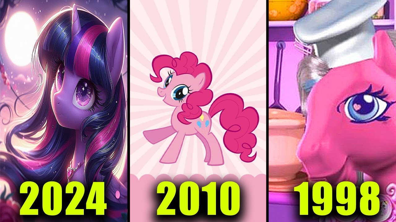 Evolution of My Little Pony MLP Games - 2024-1998 (22 Games) All Platforms