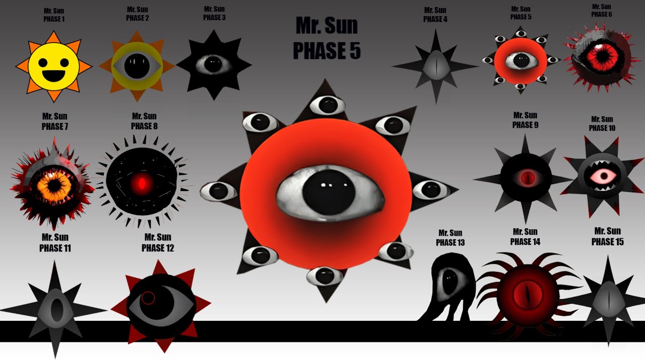 EVOLUTION OF SPRUNKI Mr. SUN PHASE 1 - 15 🔥🔥🔥 | INCREDIBOX SPRUNKI