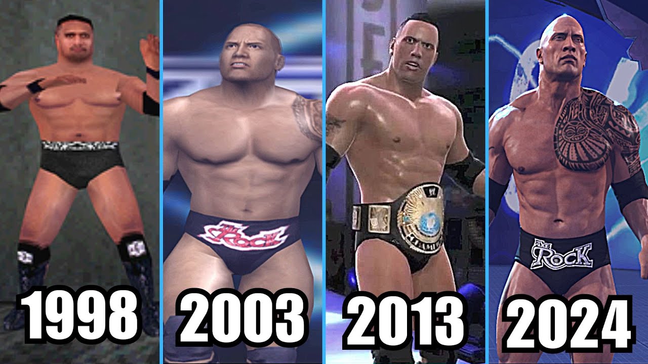 Evolution of The Rock Entrance 1998-2024 - WWE Games