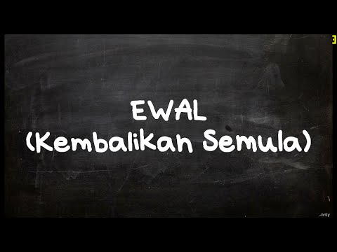 Ewal - Kembalikan Semula (Lirik)