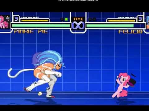EX MUGEN Battle #4 - Pinkie Pie vs. Felicia
