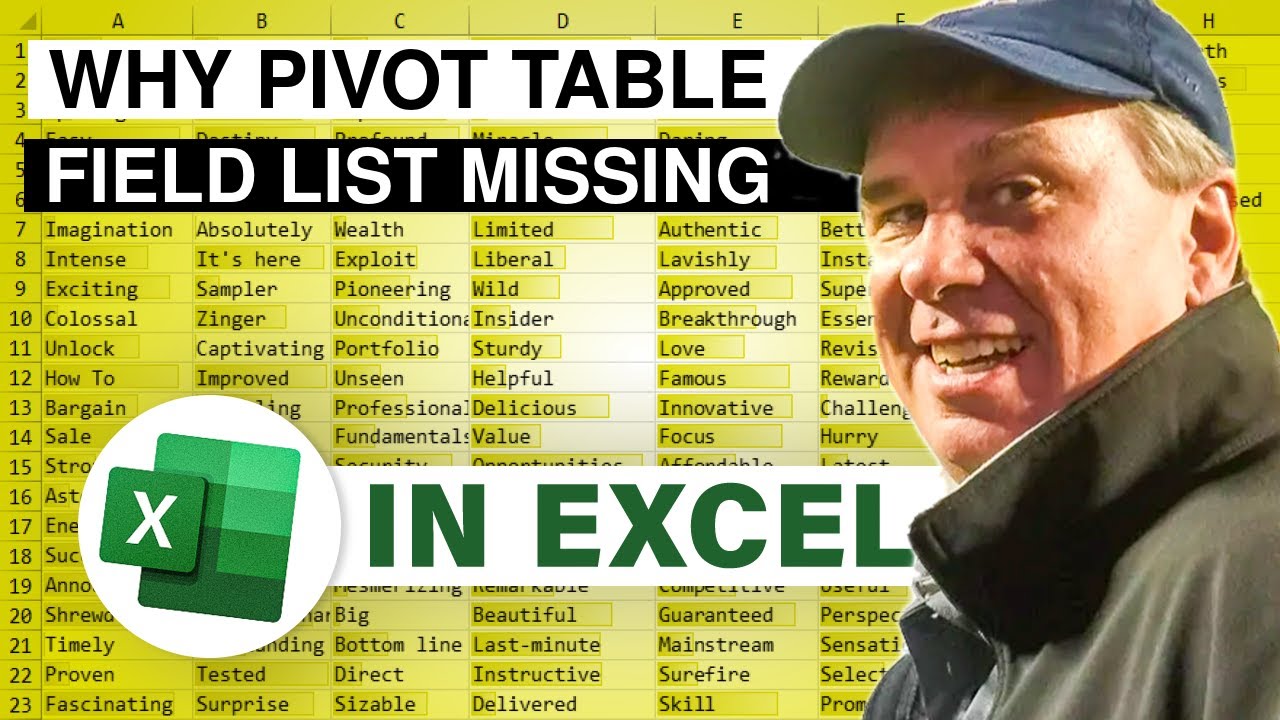 Excel Pivot Table Tools & Fields Pane Disappeared? Watch This! Episode 2677