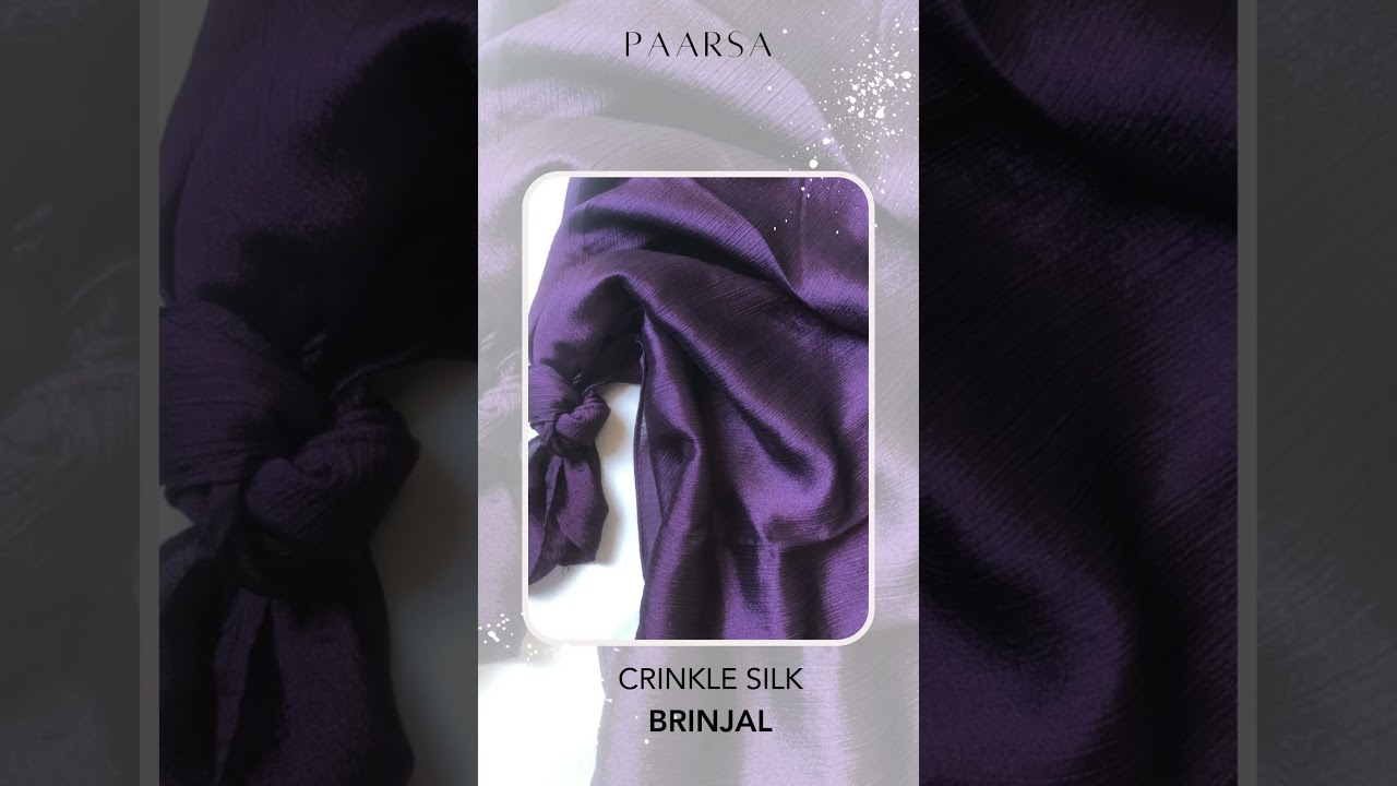 Exclusive Crinkle Silk Hijab: Unwrap a touch of luxury.