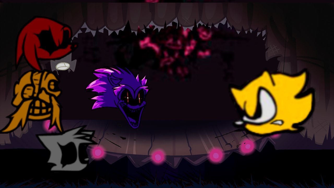 Exematch V2 super sonic vs beast,eggman soul,kunckles.exe and tails.exe