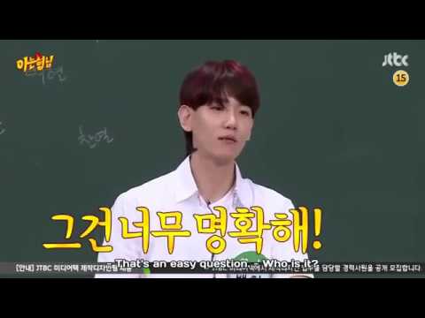 Exo Baekhyun talks about Sehun's body (Knowing Bros)