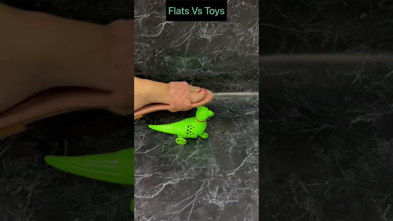 Experiment Flats vs Kids Toys & More | Crushing Crunchy & Soft Things by High Heels #Shorts