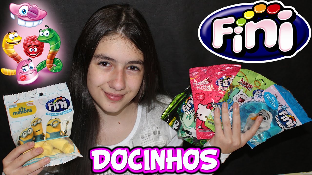 Experimentando Doces Fini (Minions, Hello Kitty, Ben 10, Frozen, Olaf, Hora de Aventura)