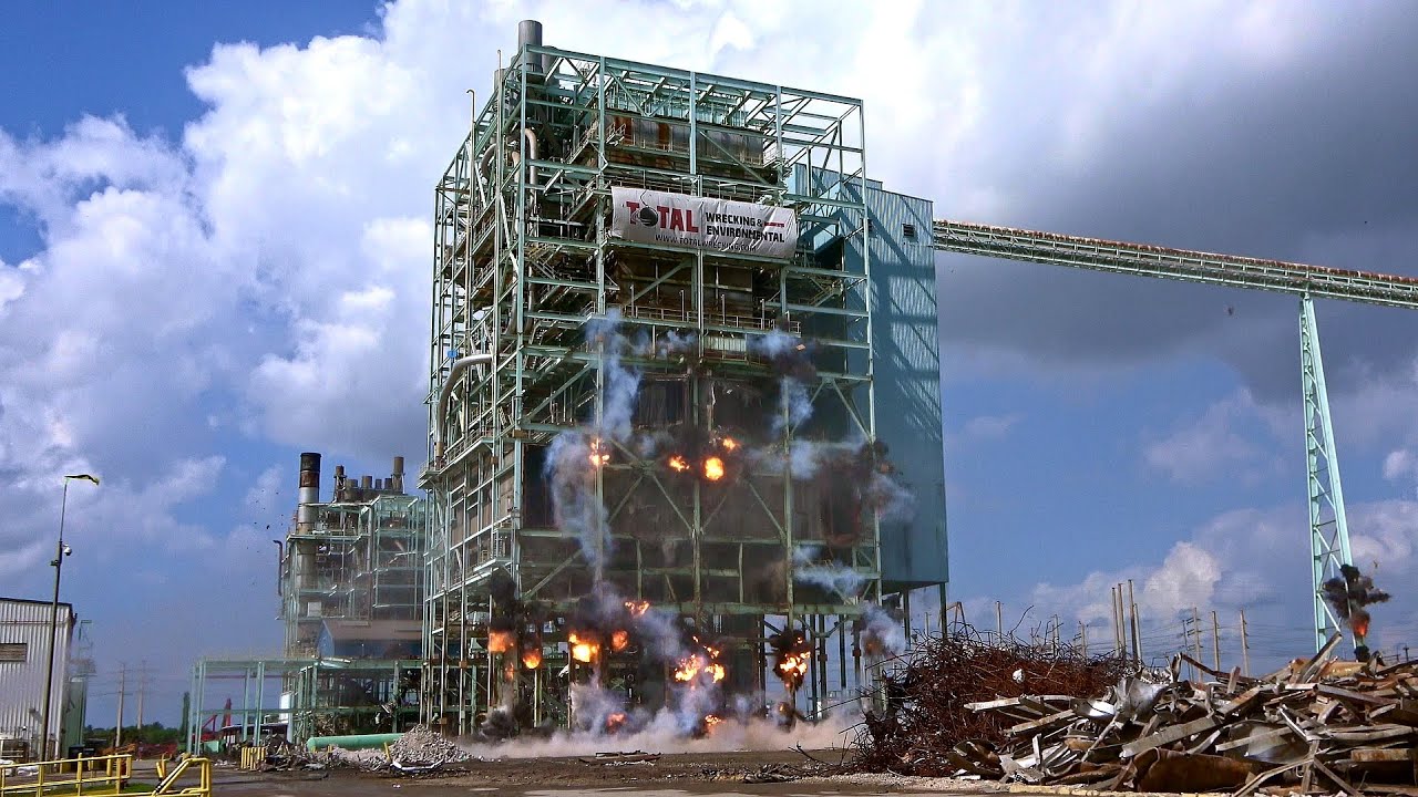 Explosives Demolition | C.D. McIntosh Power Plant Boiler and High Conveyor