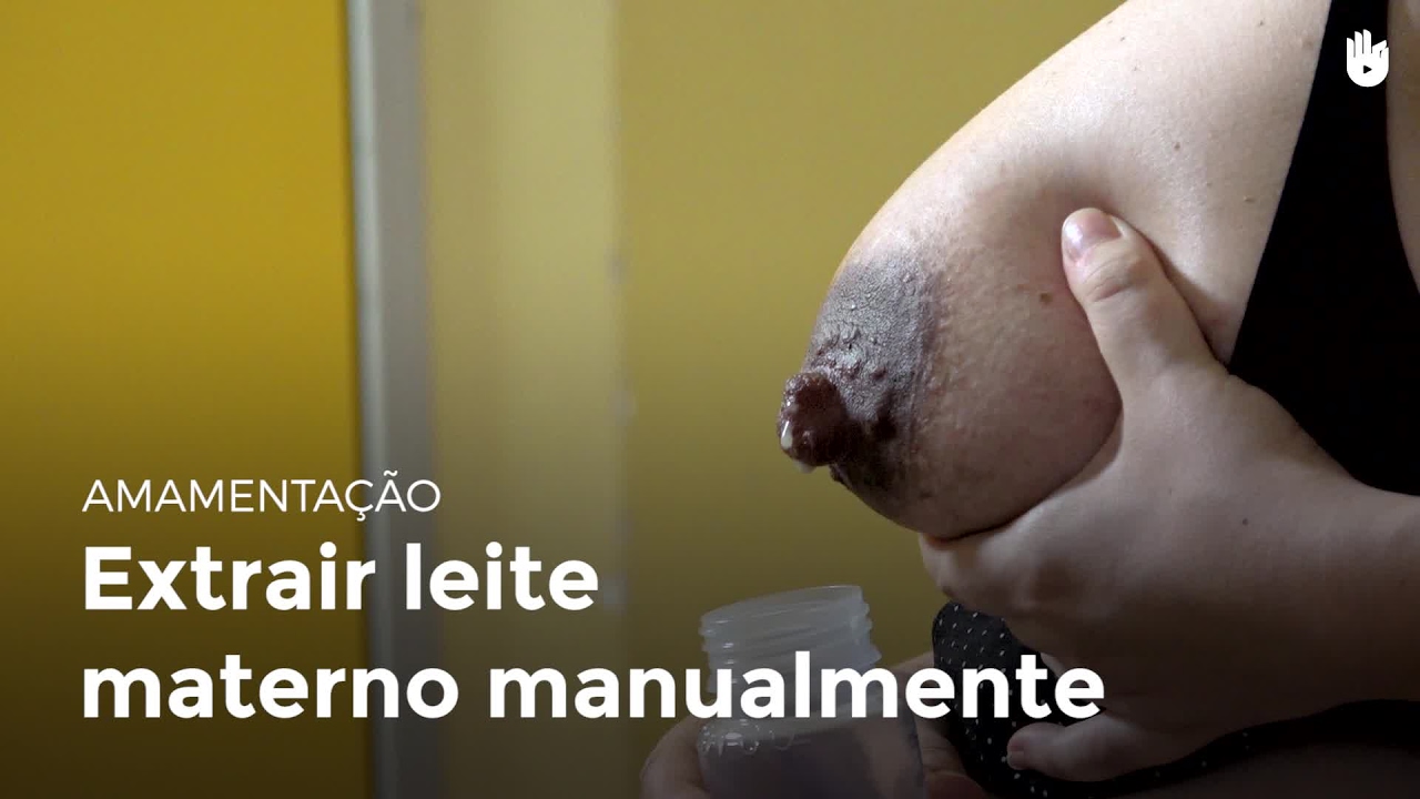 Extrair leite materno manualmente | Amamentação