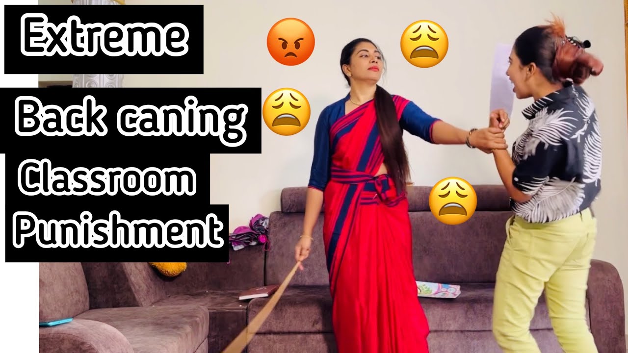 Extreme back caning classroom punishment/new video/classroom caning/hard /#idiotsiblingsgroup