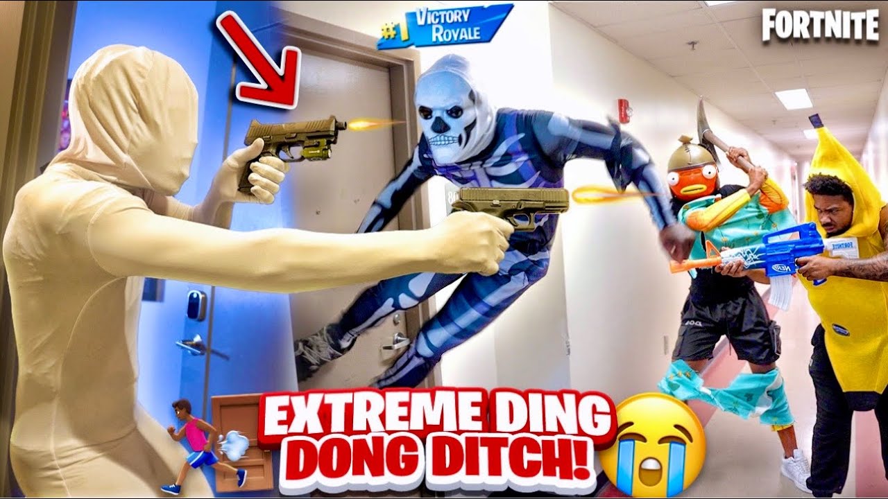 EXTREME DING DONG DITCH Part 20!! | COLLEGE EDITION *GONE WRONG*